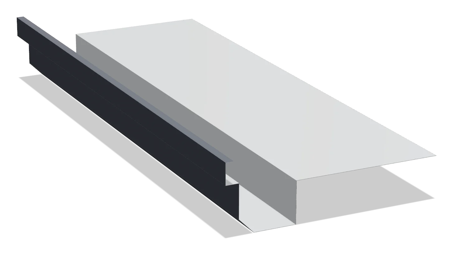 Latog (62), diagonal ko‘rinish (RAL 7024 grafit, matoviy)