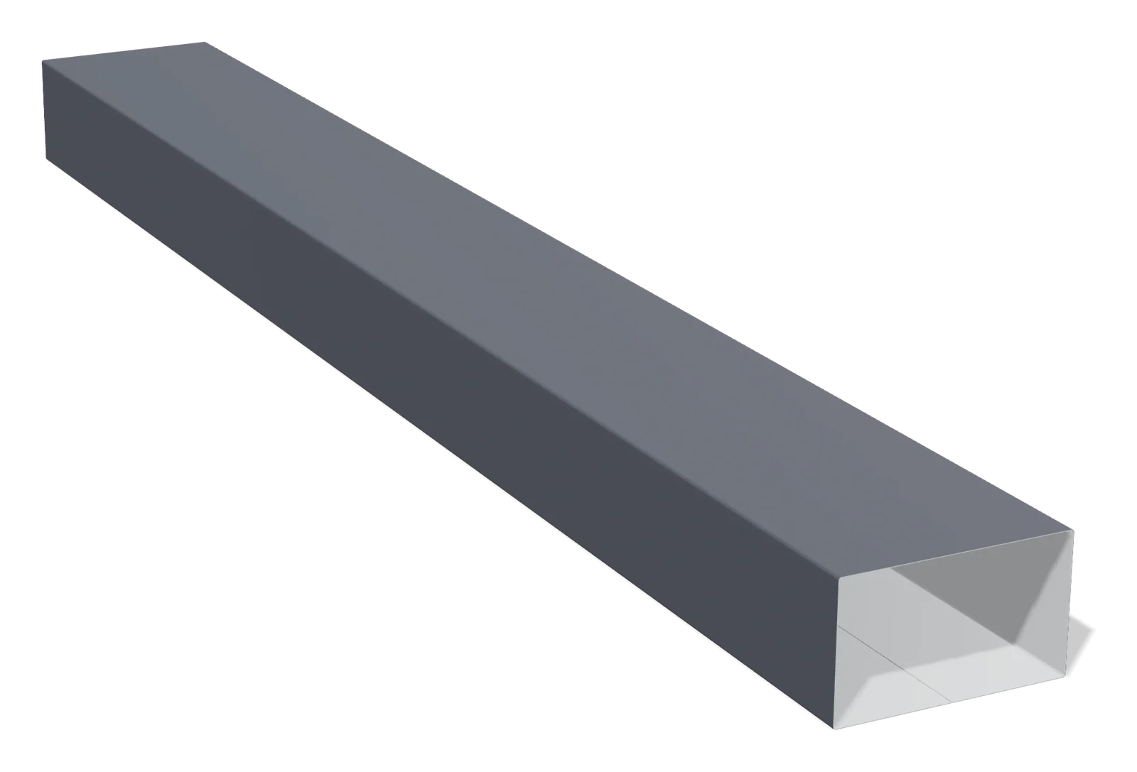 Vodostok quvuri 12×7 (41), diagonal ko‘rinish (RAL 7024 grafit, matoviy)